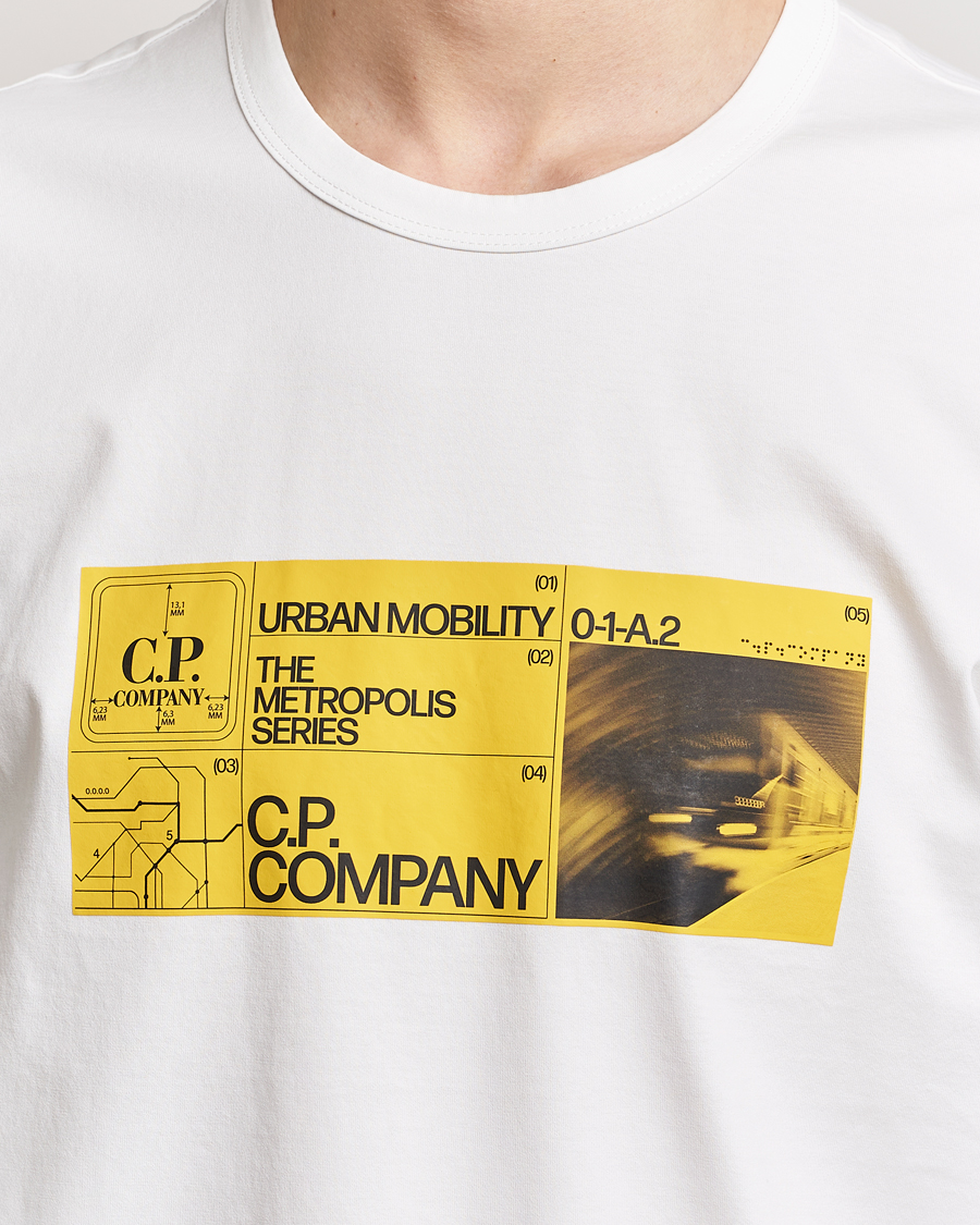 Homme | T-shirts | C.P. Company | Metropolis Mercerized Jersey Logo T-Shirt White