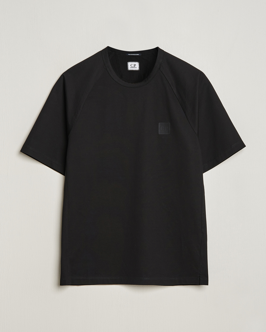 Homme | T-shirts | C.P. Company | Metropolis Mercerized Jersey Tonal Logo T-Shirt Black