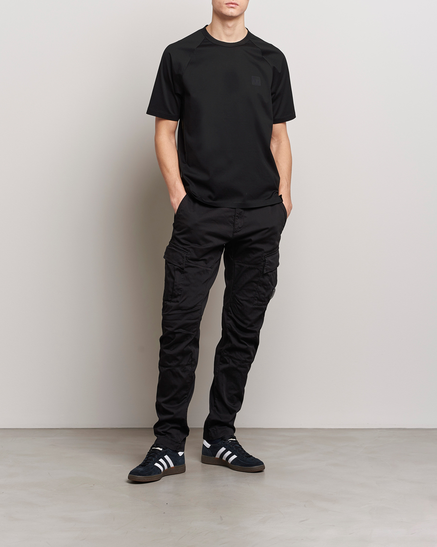 Homme | T-shirts | C.P. Company | Metropolis Mercerized Jersey Tonal Logo T-Shirt Black