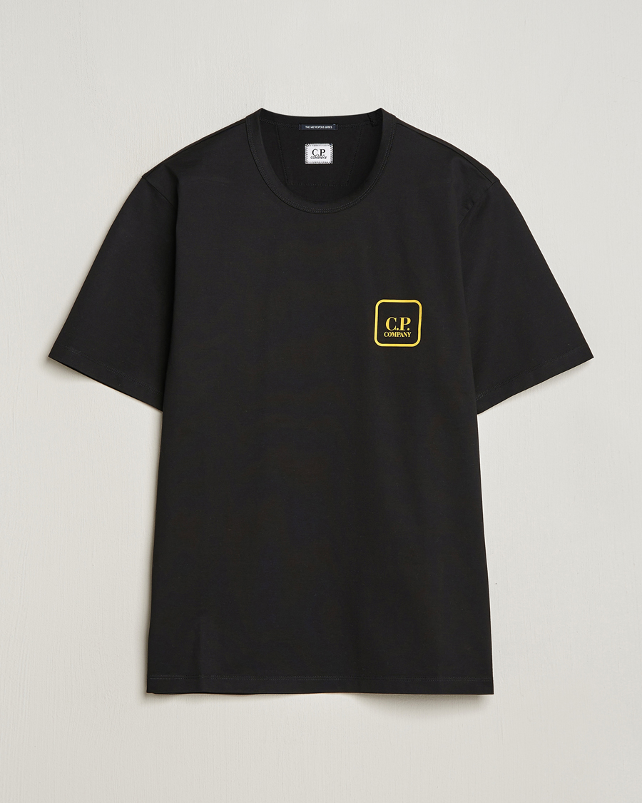 Homme | T-shirts | C.P. Company | Metropolis Mercerized Jersey Back Logo T-Shirt Black