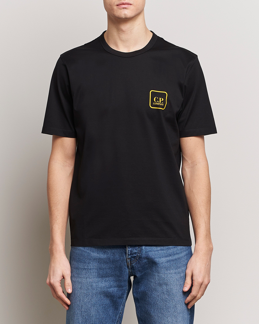 Homme | T-shirts À Manches Courtes | C.P. Company | Metropolis Mercerized Jersey Back Logo T-Shirt Black