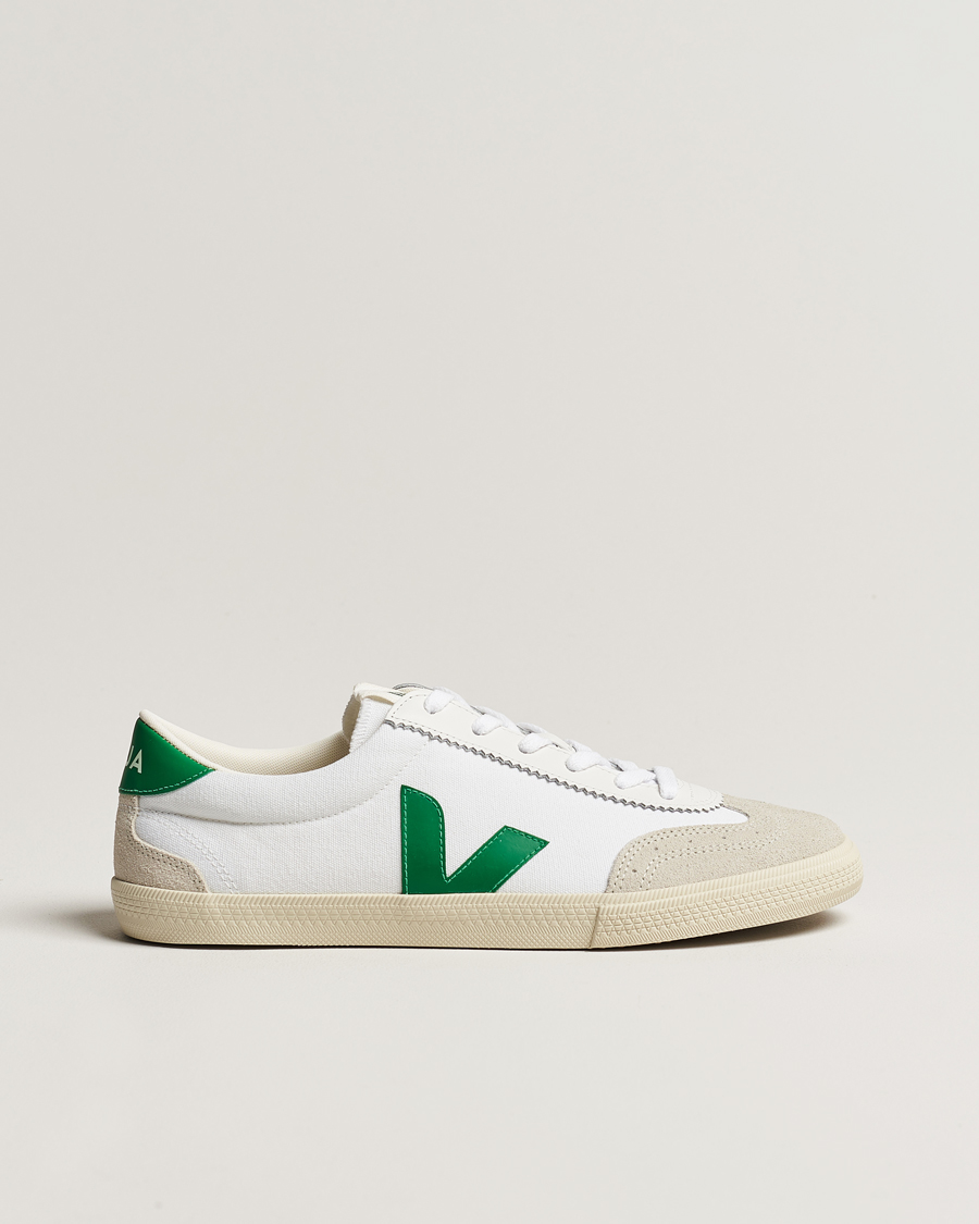 Homme | Veja Volley Sneaker White/Emeraude | Veja | Volley Sneaker White/Emeraude