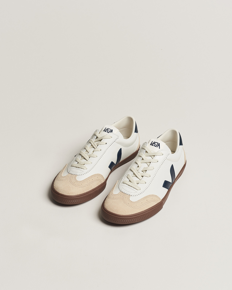 Homme |  | Veja | Volley Leather Sneaker White Nautico Bark