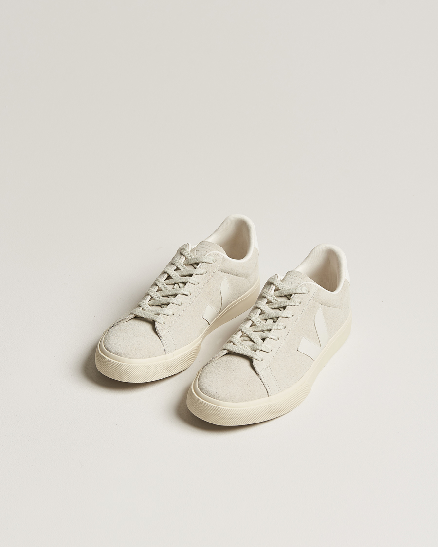 Homme | Chaussures | Veja | Campo Suede Sneaker Natural White