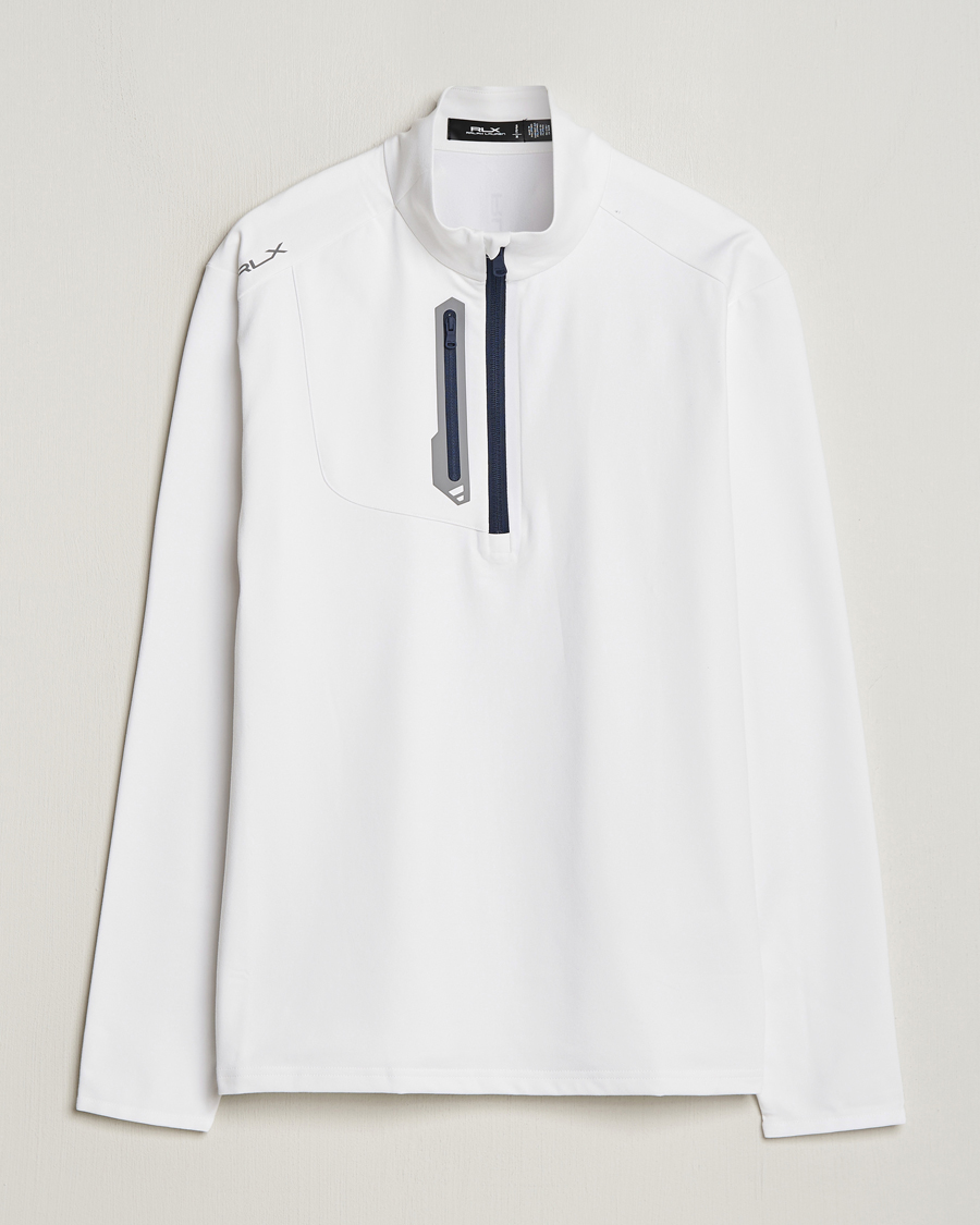Homme | Pulls Et Tricots | RLX Ralph Lauren | Luxury Jersey Half Zip Ceramic White