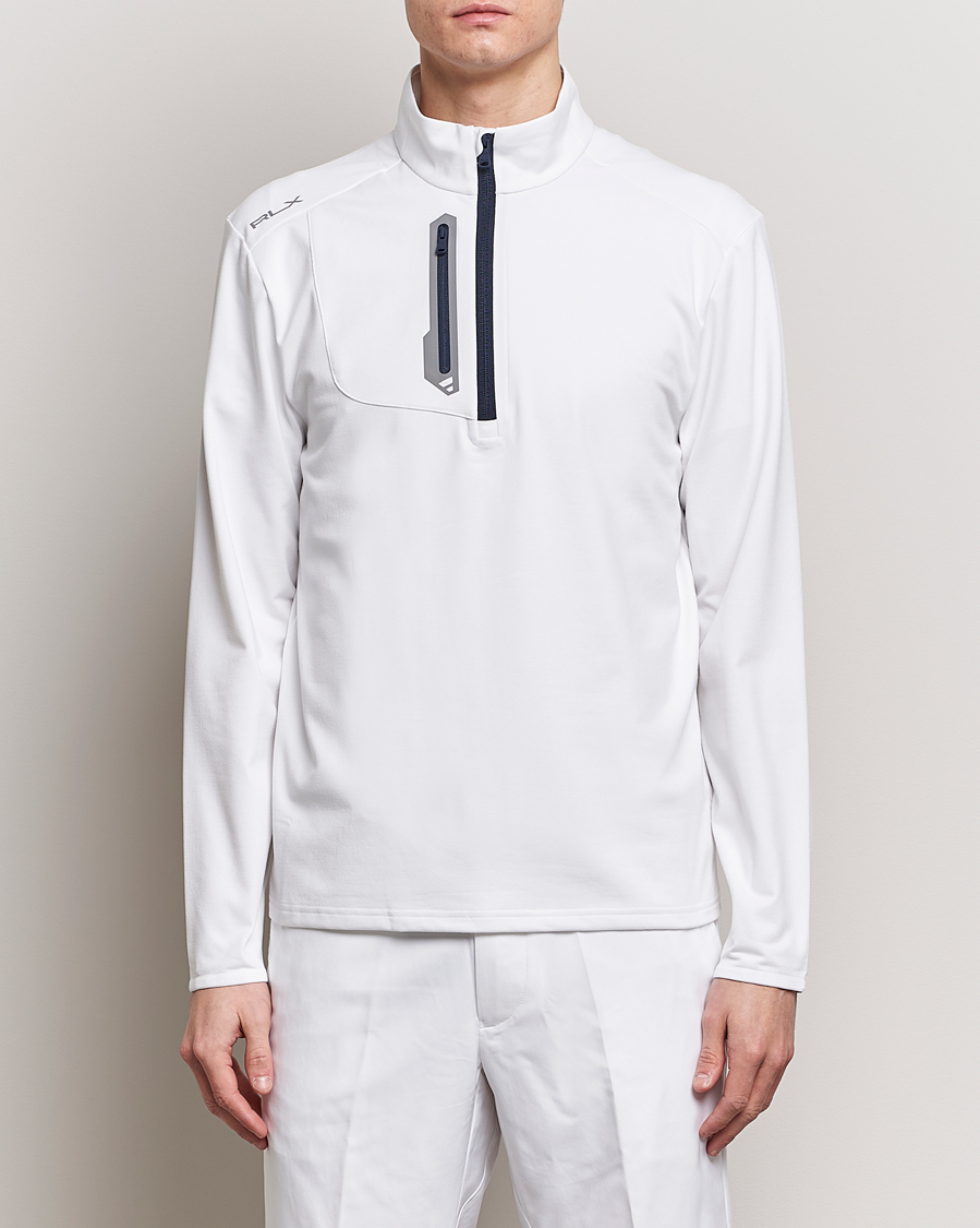 Homme | Pulls Et Tricots | RLX Ralph Lauren | Luxury Jersey Half Zip Ceramic White
