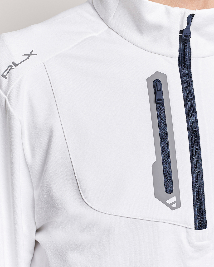 Homme | Pulls Et Tricots | RLX Ralph Lauren | Luxury Jersey Half Zip Ceramic White