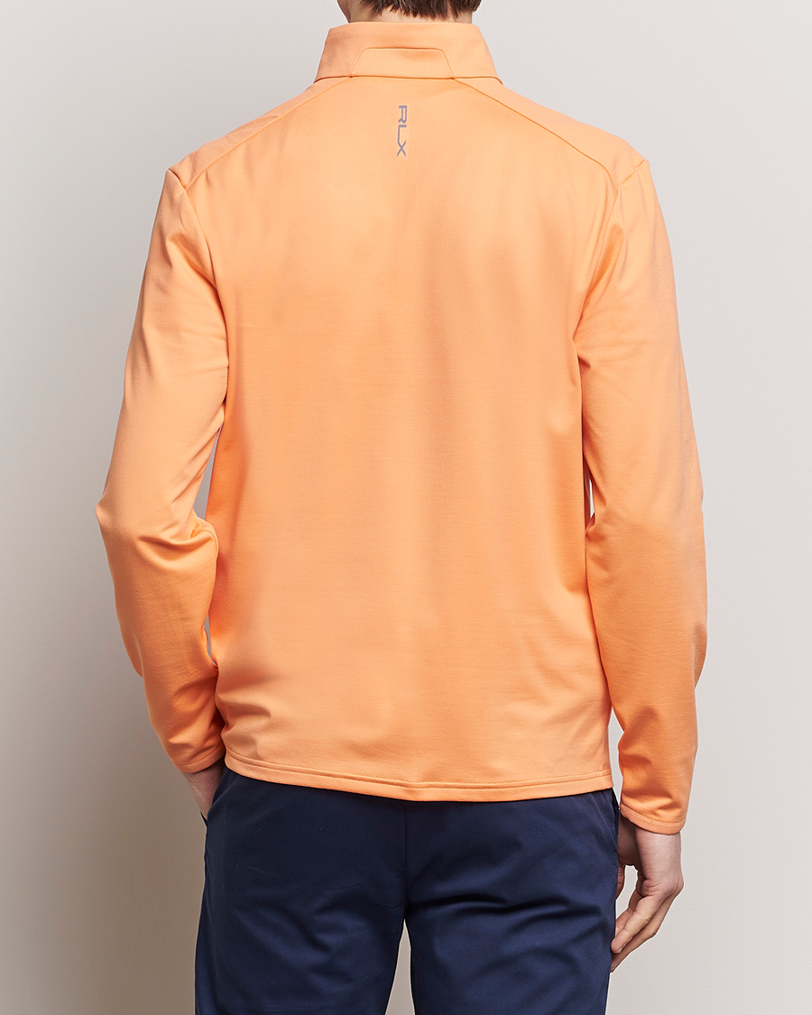 Homme | Pulls Et Tricots | RLX Ralph Lauren | Luxury Jersey Half Zip Poppy Orange