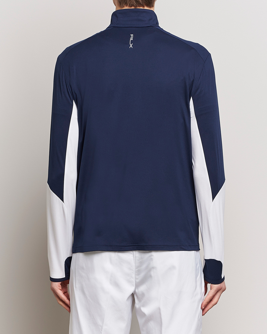 Homme | Pulls Et Tricots | RLX Ralph Lauren | Long Sleeve Airflow Half Zip Navy/White
