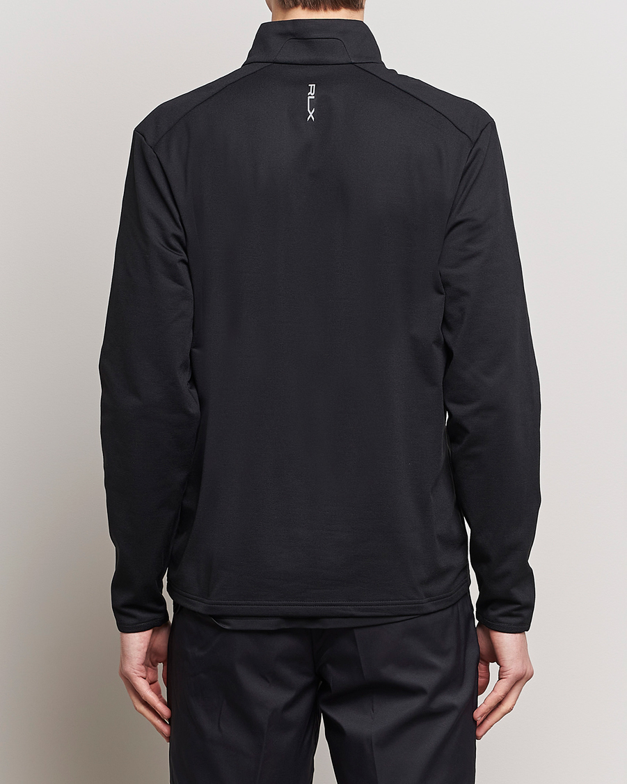 Homme | Pulls Et Tricots | RLX Ralph Lauren | Luxury Jersey Half Zip Polo Black