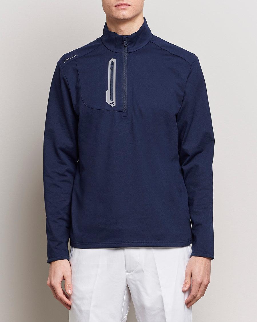 Homme | Pulls Et Tricots | RLX Ralph Lauren | Luxury Jersey Half Zip Refined Navy