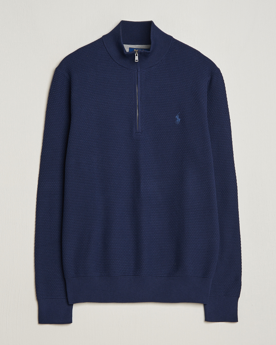 Homme | Pulls Et Tricots | Polo Ralph Lauren Golf | Cotton Jersey Half Zip Refined Navy
