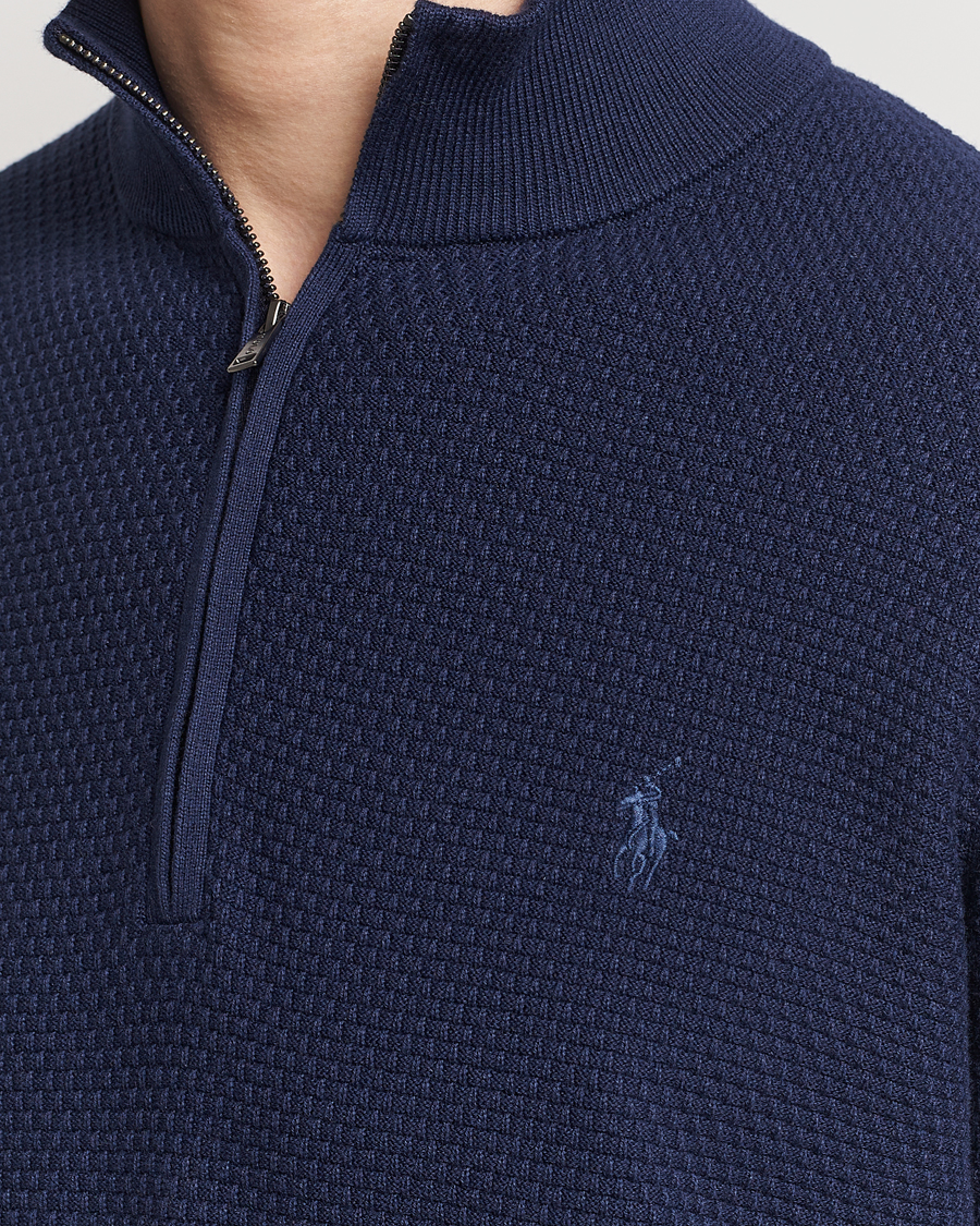 Homme | Pulls Et Tricots | Polo Ralph Lauren Golf | Cotton Jersey Half Zip Refined Navy