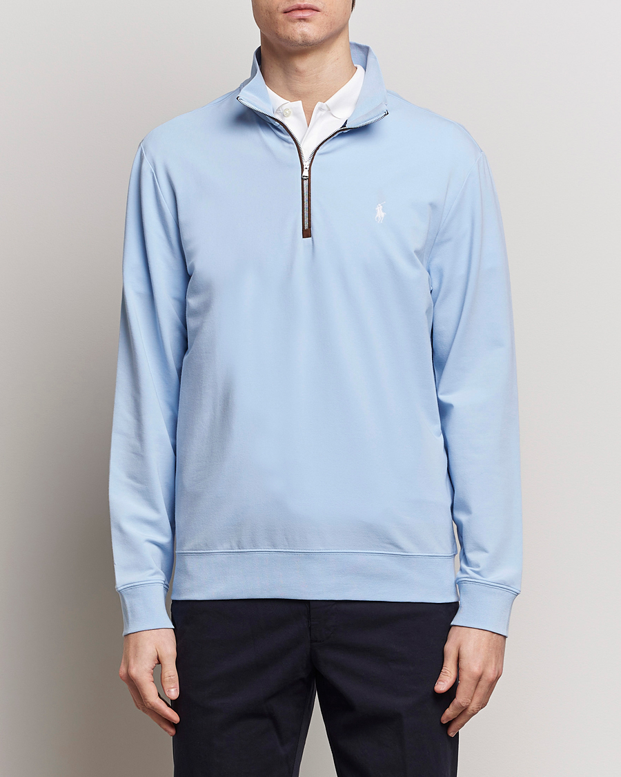 Homme |  | Polo Ralph Lauren Golf | Terry Jersey Half Zip Sweater Office Blue