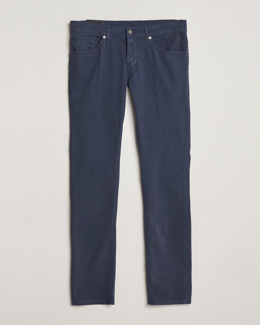 Homme | Pantalons | Dondup | George Gabardine 5-Pocket Navy