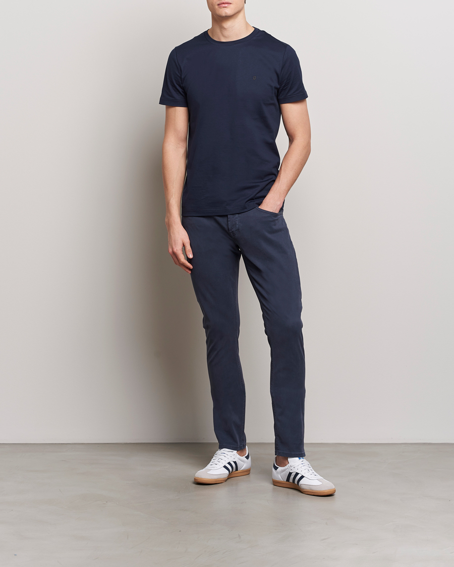 Homme | Pantalons | Dondup | George Gabardine 5-Pocket Navy