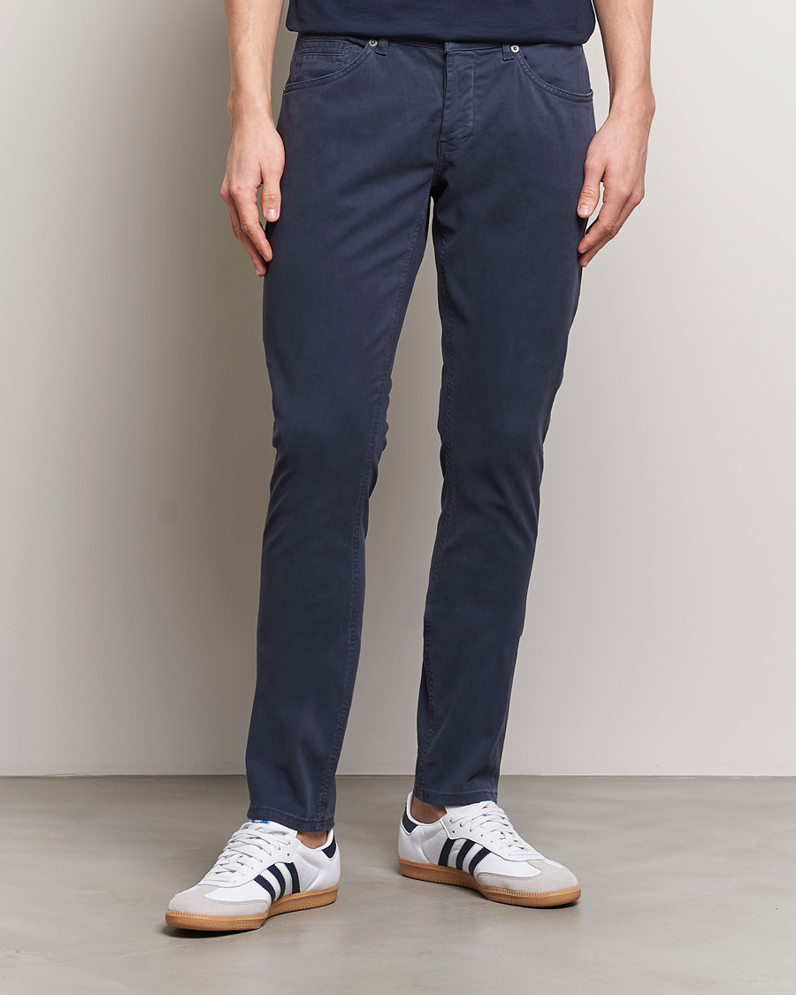 Homme | Pantalons | Dondup | George Gabardine 5-Pocket Navy