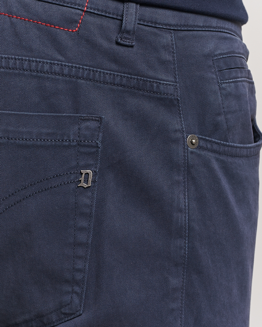 Homme | Pantalons | Dondup | George Gabardine 5-Pocket Navy