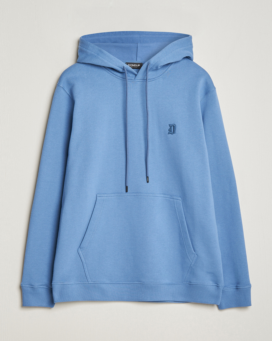 Homme | Pulls Et Tricots | Dondup | Logo Hoodie Washed Blue