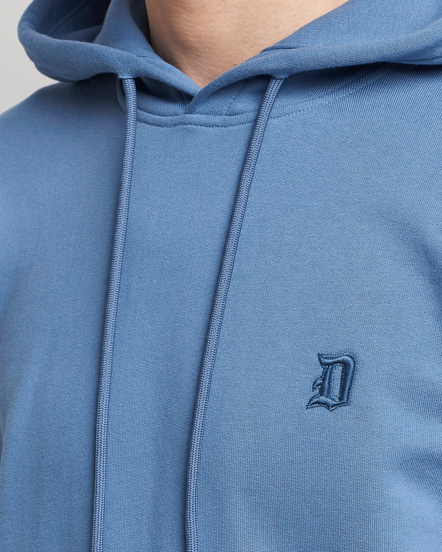 Homme | Pulls Et Tricots | Dondup | Logo Hoodie Washed Blue