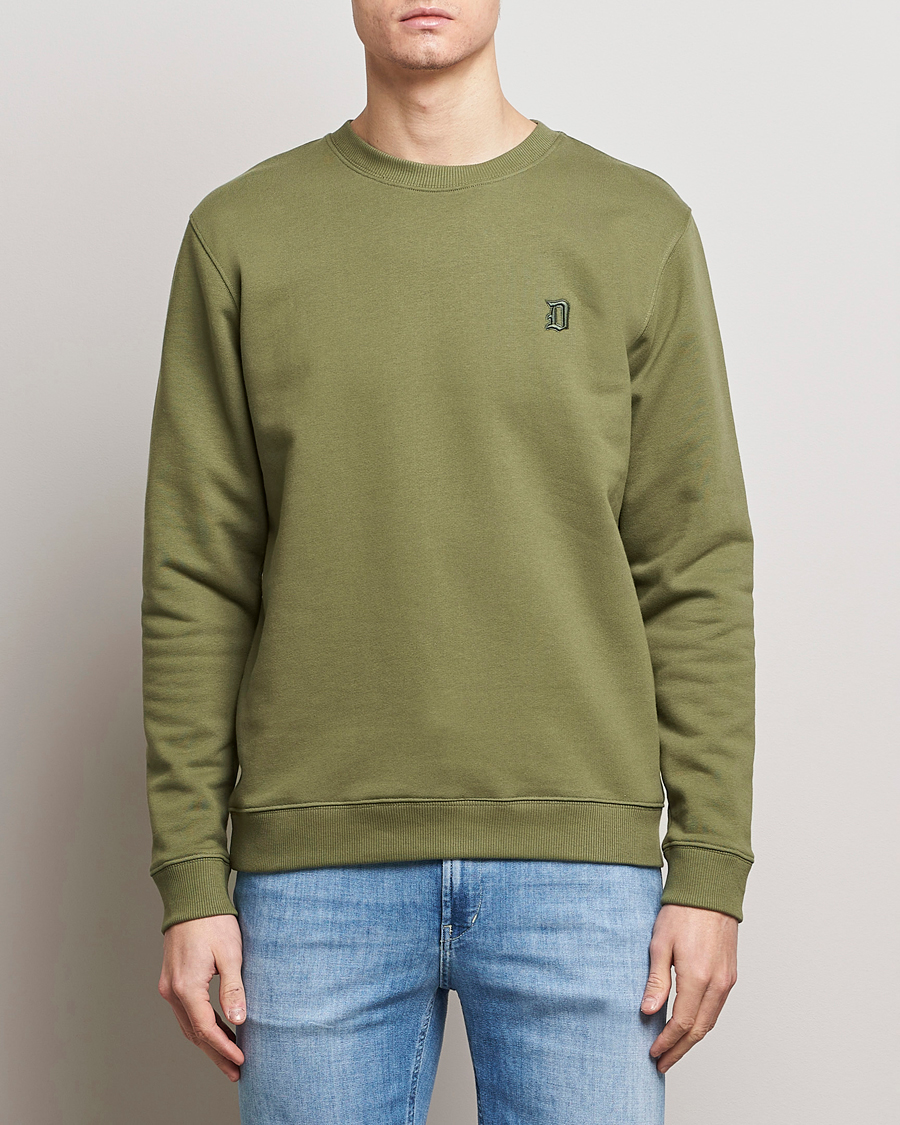 Homme | Pulls Et Tricots | Dondup | Loco Crew Neck Sweatshirt Olive Green