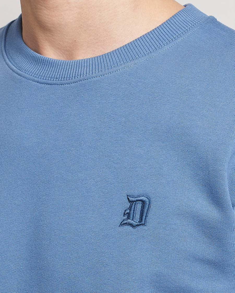Homme | Pulls Et Tricots | Dondup | Loco Crew Neck Sweatshirt Washed Blue