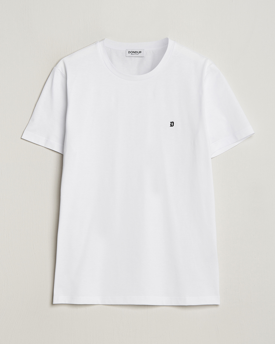 Homme | T-shirts | Dondup | Logo Crew Neck T-Shirt White