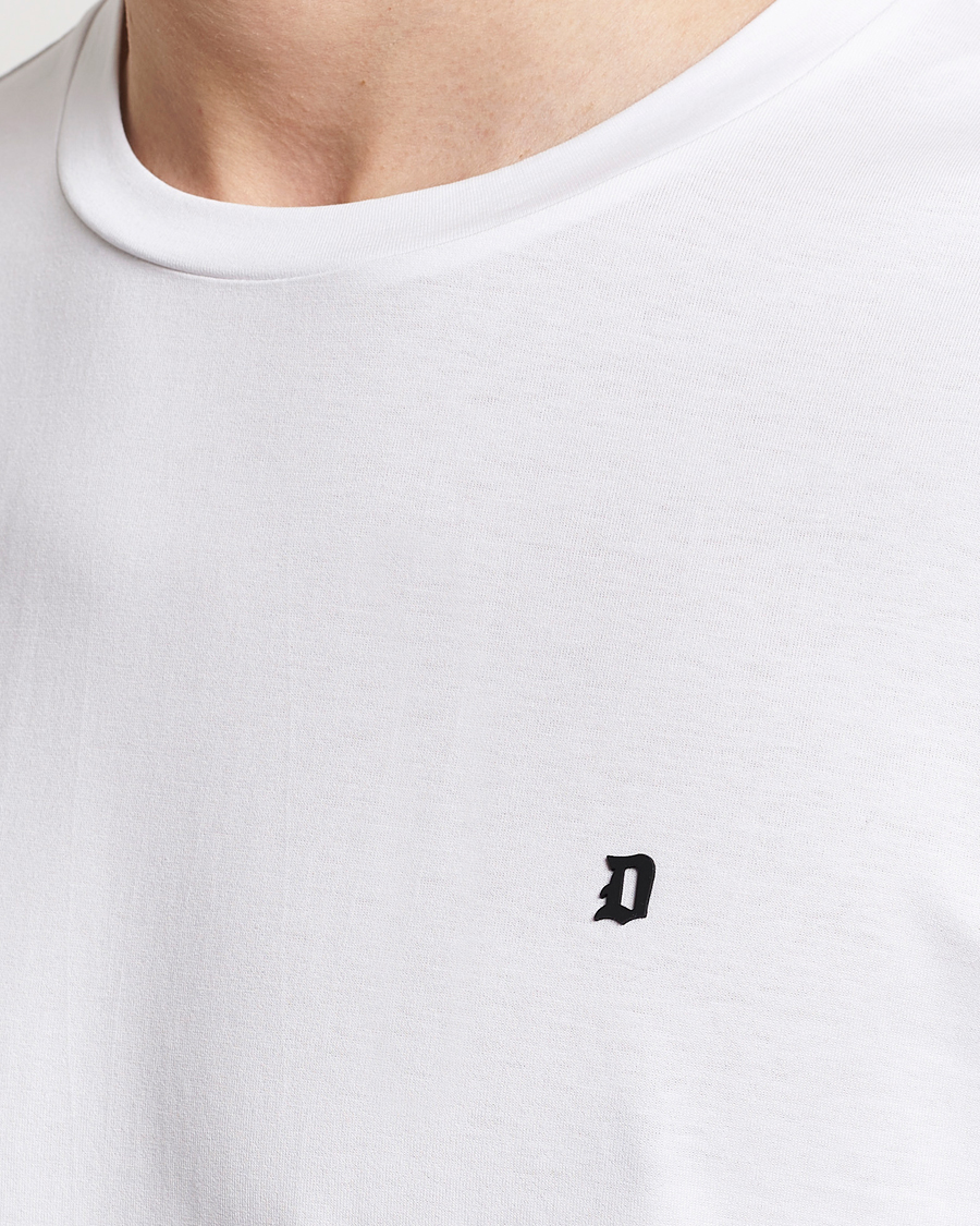 Homme | T-shirts | Dondup | Logo Crew Neck T-Shirt White