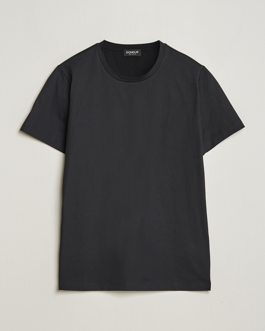 Homme | T-shirts | Dondup | Logo Crew Neck T-Shirt Black