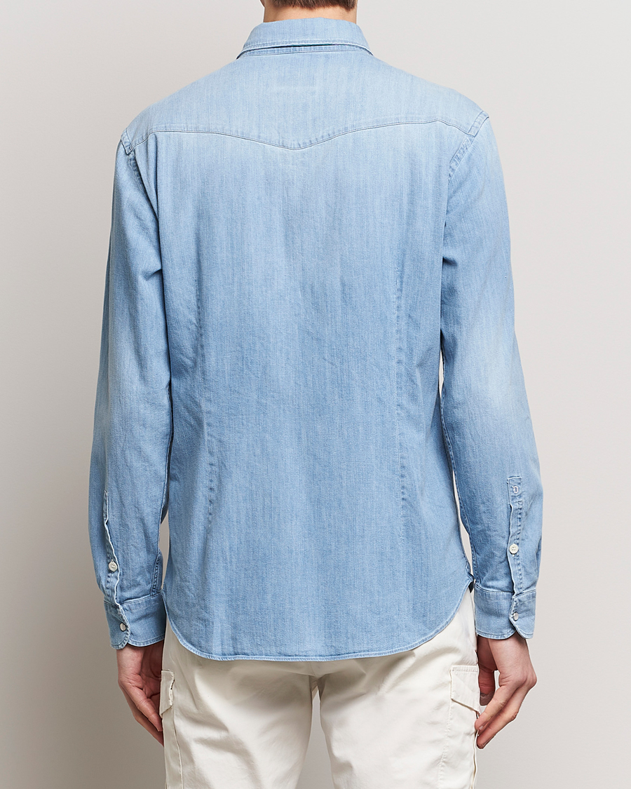 Homme | Chemises | Dondup | Slim Fit Pocket Denim Shirt Light Blue