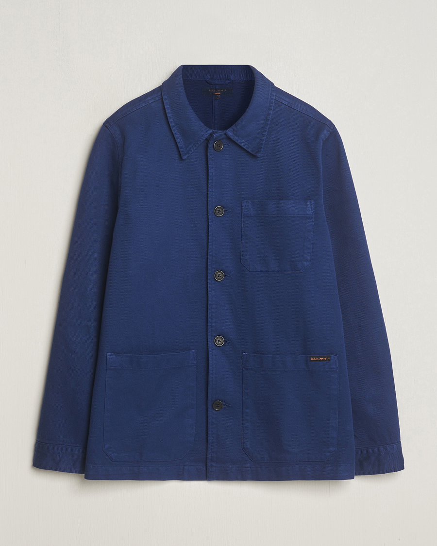 Homme | Chemises | Nudie Jeans | Barney Worker Overshirt Mid Blue