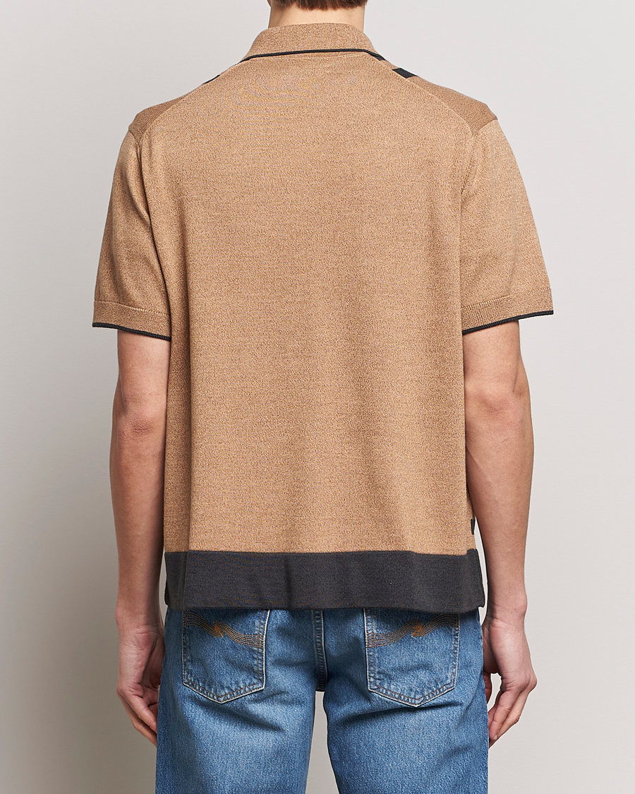 Homme | Chemises | Nudie Jeans | Fabbe Knitted Polo Shirt Beige