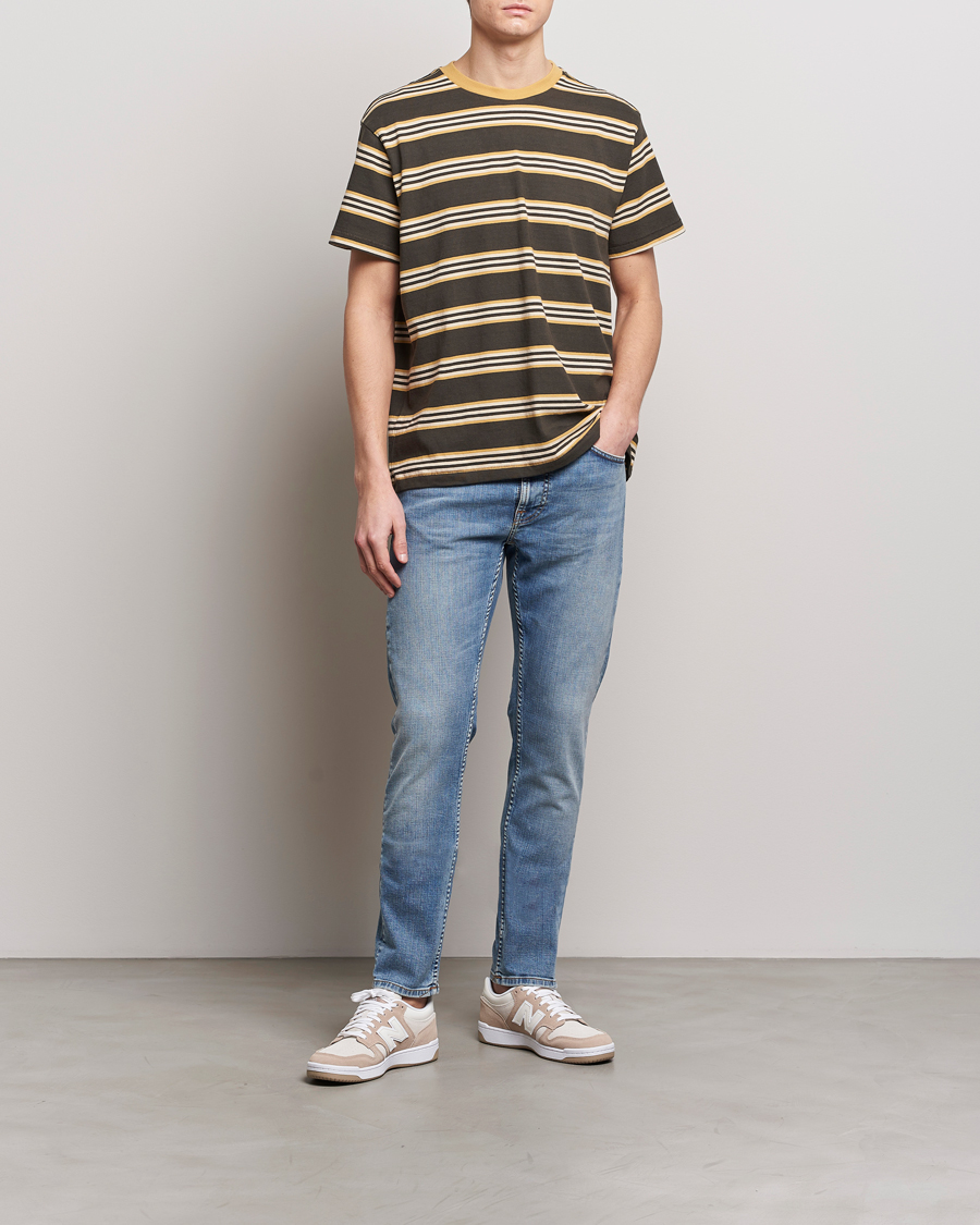 Homme | T-shirts | Nudie Jeans | Leif Striped Crew Neck T-Shirt Multi