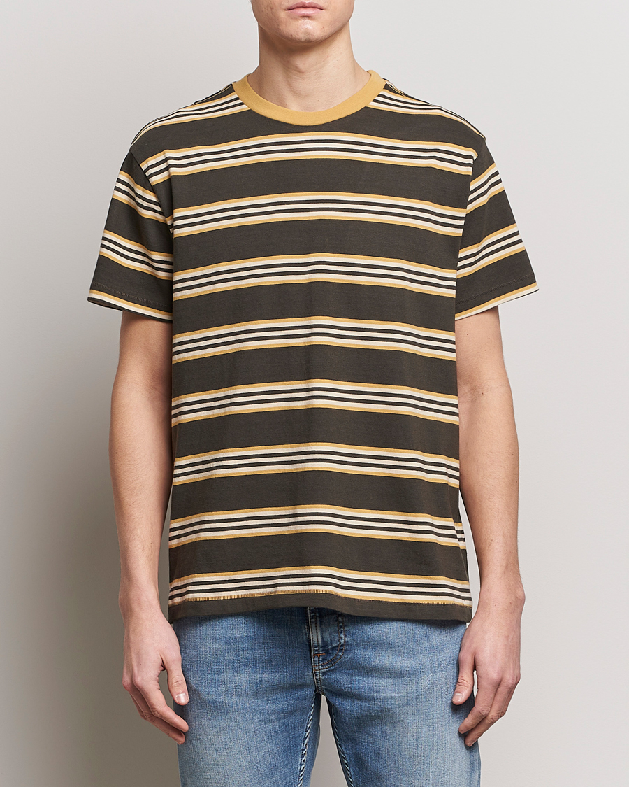 Homme | T-shirts | Nudie Jeans | Leif Striped Crew Neck T-Shirt Multi