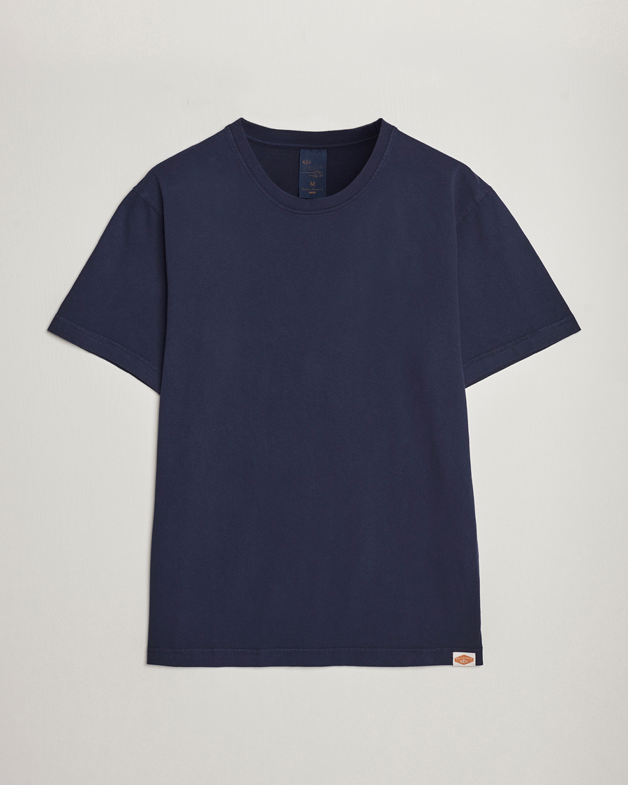 Homme | T-shirts | Nudie Jeans | Uno Everyday Crew Neck T-Shirt Blue