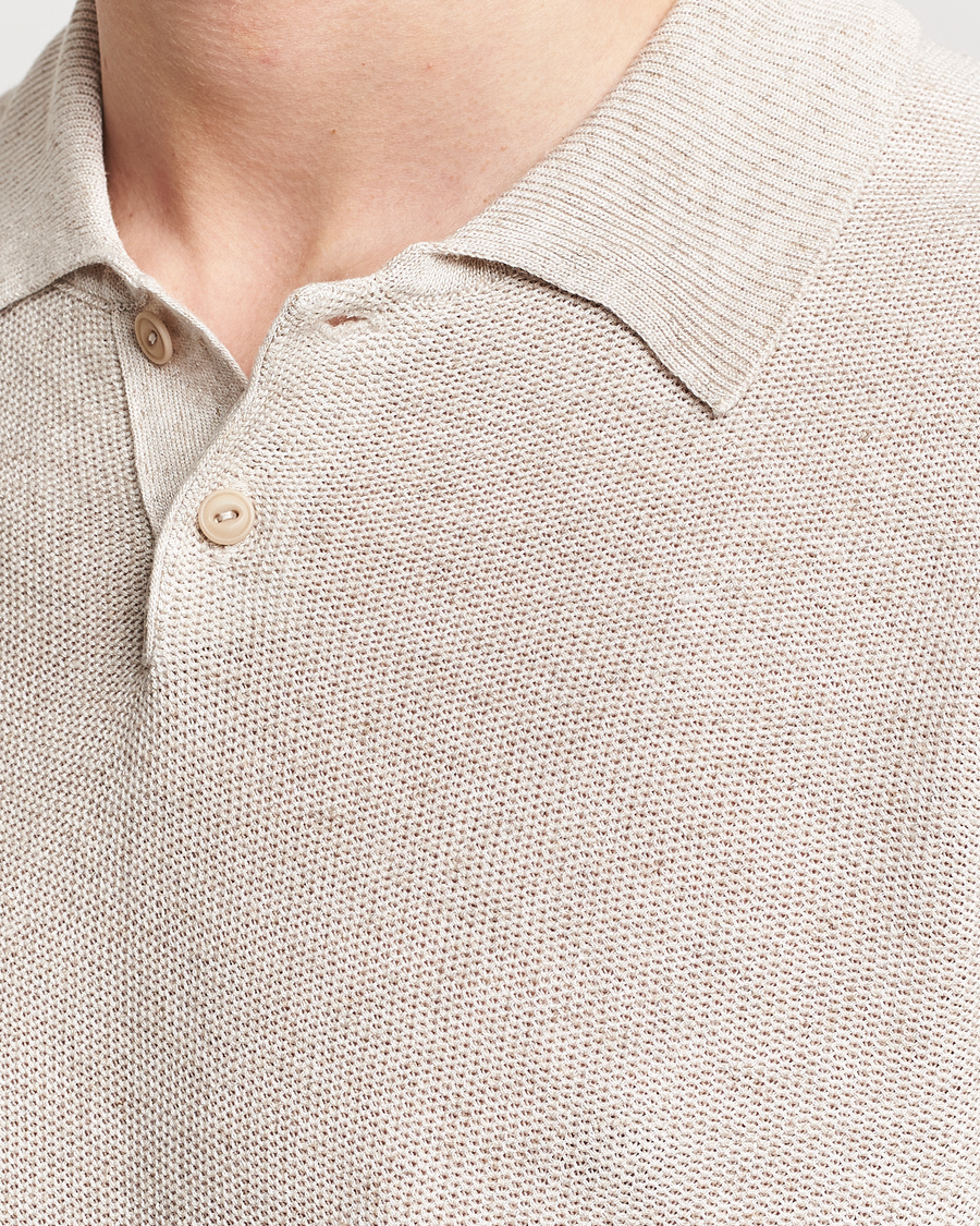 Homme | Polos | A.P.C. | Jay Knitted Polo Beige