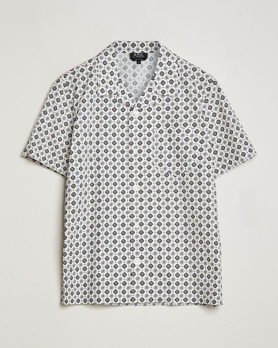 Homme | Chemises | A.P.C. | Lloyd Printed Resort Shirt Off White