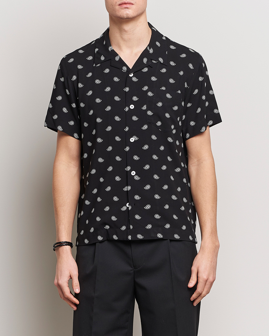 Homme |  | A.P.C. | Lloyd Printed Paisley Resort Shirt Black