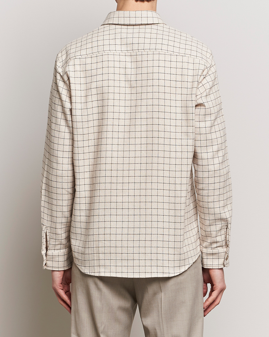 Homme | Chemises | A.P.C. | Trek Checked Overshirt Ecru