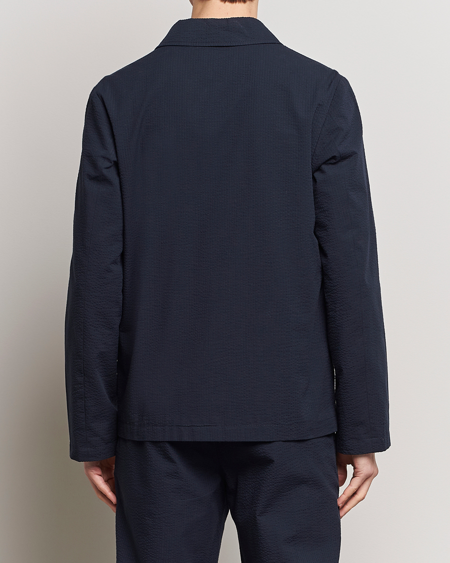 Homme | Chemises | A.P.C. | Brest Seersucker Overshirt Dark Navy