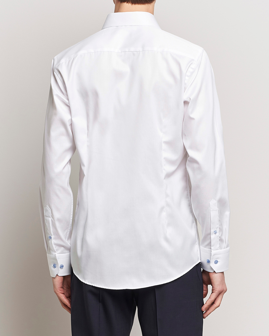 Homme | Chemises | Eton | Slim Fit Signature Twill Contrast Shirt White