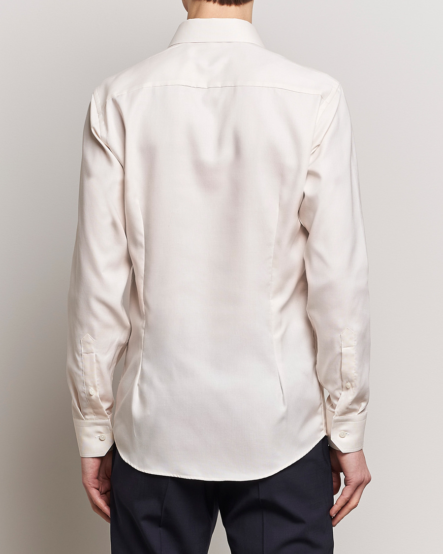 Homme | Chemises | Eton | Slim Fit Twill Shirt Light Yellow