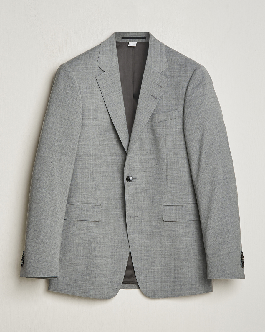 Homme | Blazers | Tiger of Sweden | Justin Wool Travel Suit Blazer Grey Melange