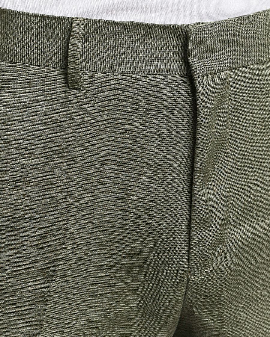 Homme | Pantalons | Tiger of Sweden | Tenuta Linen Suit Trousers Thyme