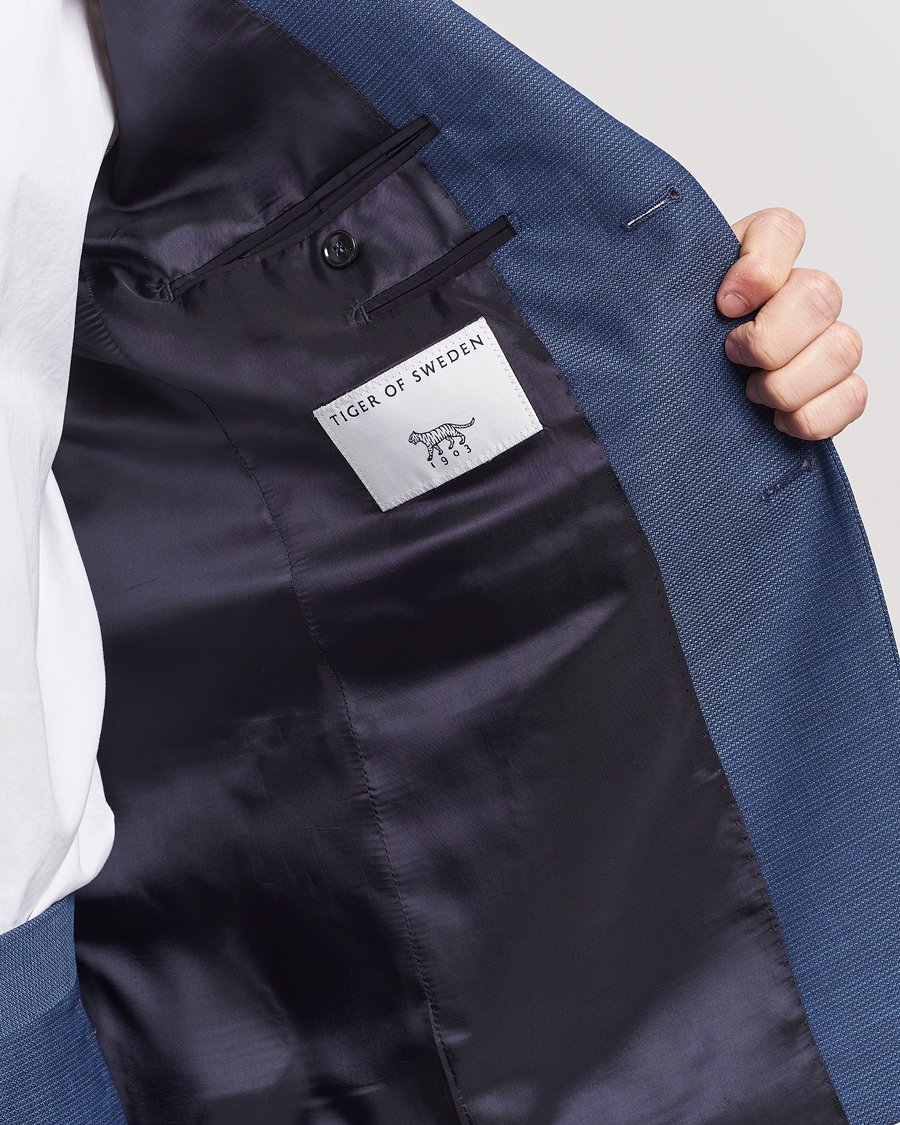 Homme | Blazers | Tiger of Sweden | Justin Wool Blazer Smokey Blue