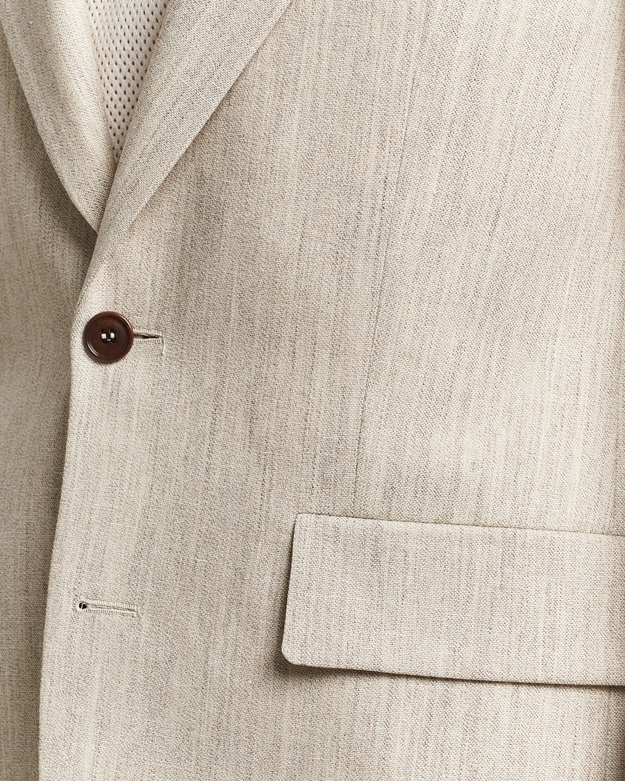 Homme | Blazers | Tiger of Sweden | Jon Wool/Linen Canvas Blazer Natural White