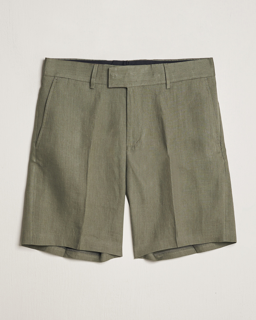 Homme | Shorts | Tiger of Sweden | Thiago Linen Shorts Thyme