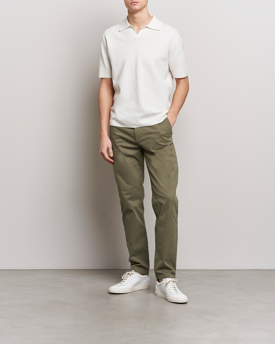 Homme | Pantalons | Tiger of Sweden | Caidon Cotton Chinos Dusty Green