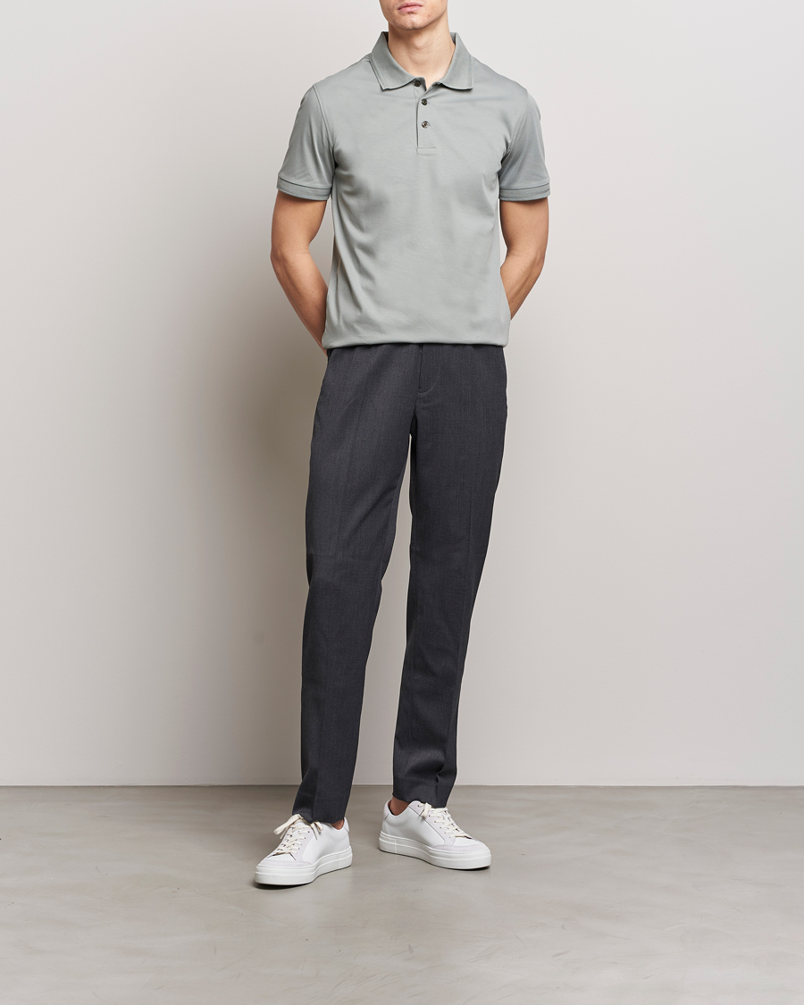 Homme | Polos | Tiger of Sweden | Riose Cotton Polo Shadow