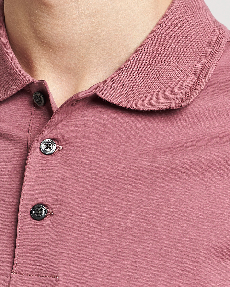 Homme | Polos | Tiger of Sweden | Riose Cotton Polo Rose Brown